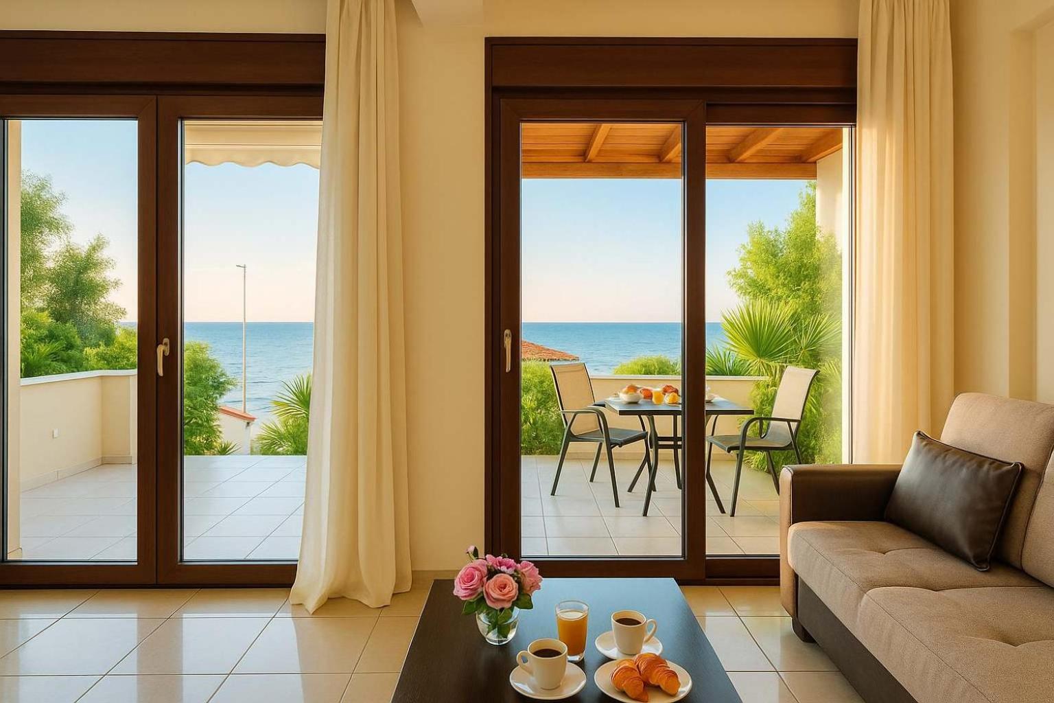Villa Armonia - Beachfront Majestic Retreat Petalidi Bagian luar foto
